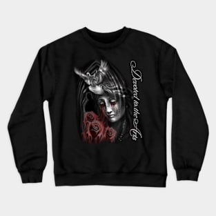 Crying Red Roses Crewneck Sweatshirt